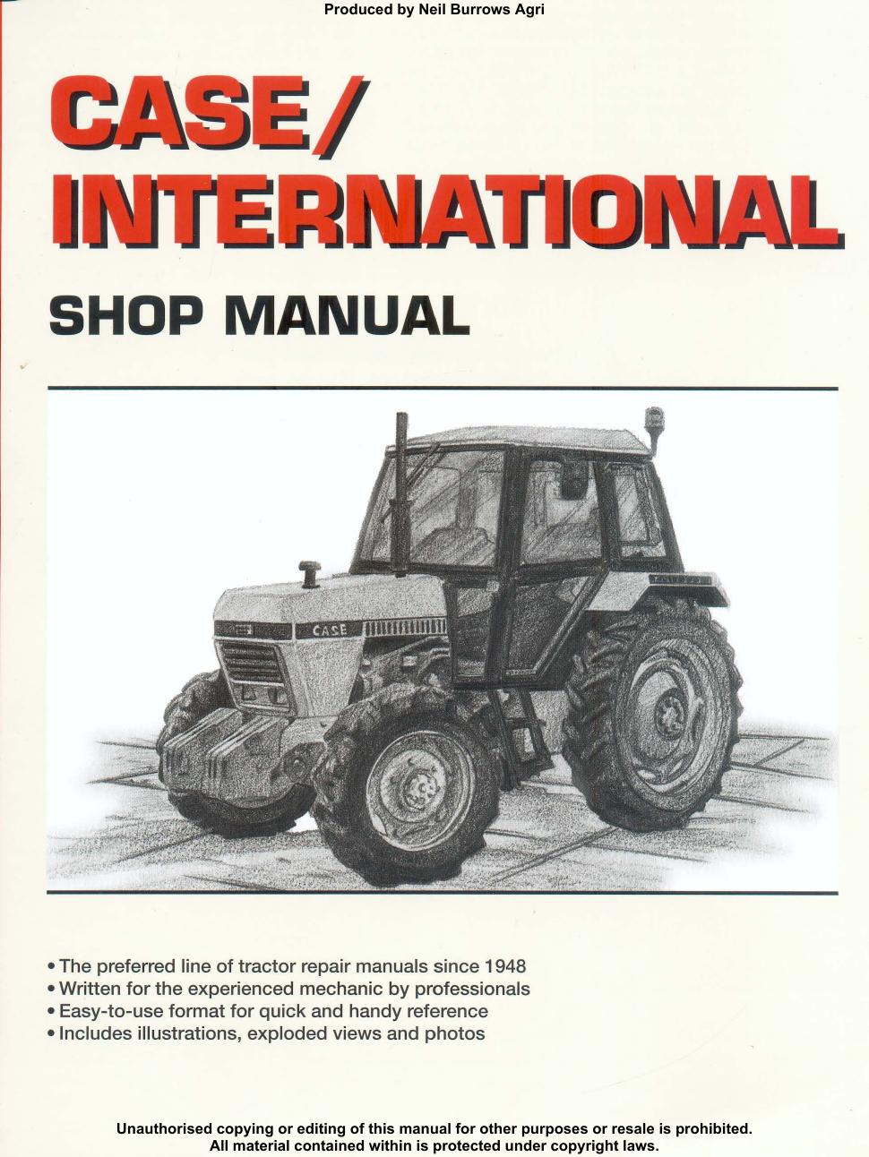 David Brown CASE 90 94 Series 1190,1194,1290,1294,1390,1394,1490,1494,1594,1690 shop manual